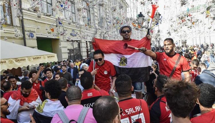 المشجعون المصريون في شوارع روسيا