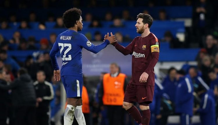 ويليان مع ليونيل ميسي