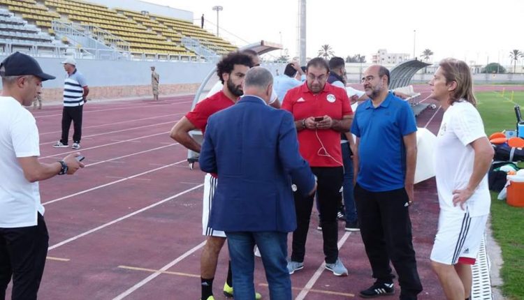 محمد صلاح فى معسكر منتخب مصر