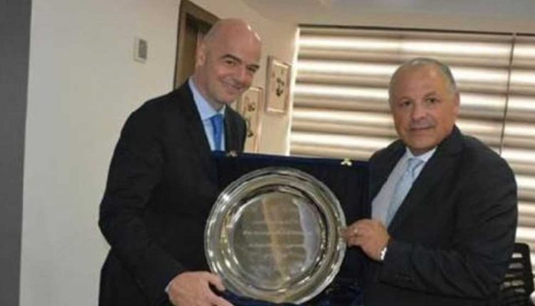 هاني أبوريدة وجياني إنفانتينو