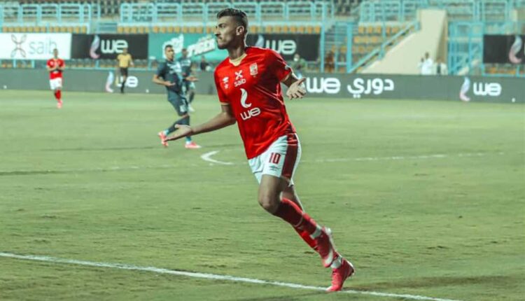 محمد شريف من مباراة الأهلي وإنبي