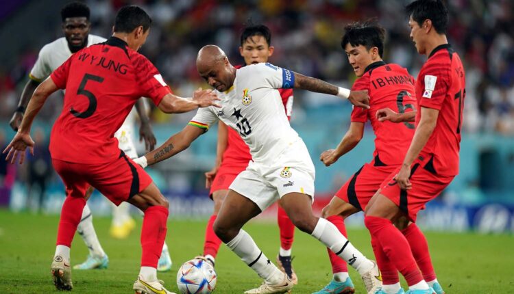 مباراة غانا وكوريا الجنوبية