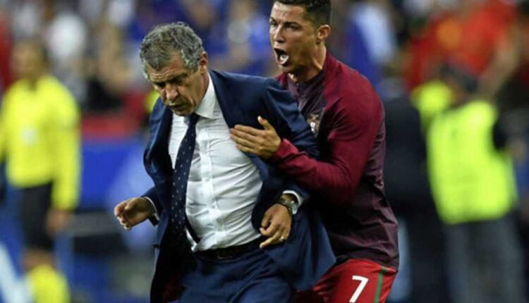 رونالدو وسانتوس مدرب البرتغال