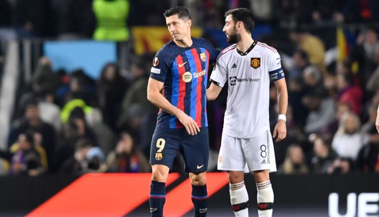 مانشستر يونايتد ضد برشلونةفي الدوري الاوروبي