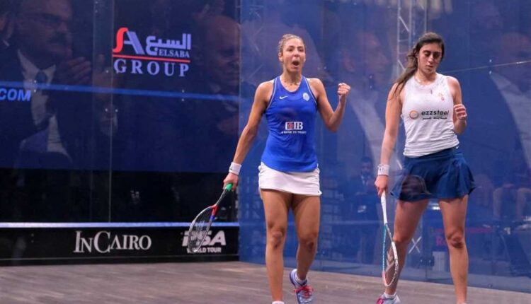 نور الشربيني وهانيا الحمامي لاعبات الأسكواش