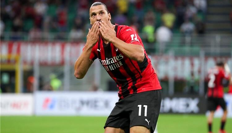 إبراهيموفيتش من مباراة ميلان في الدوري الإيطالي أمام لاتسيو