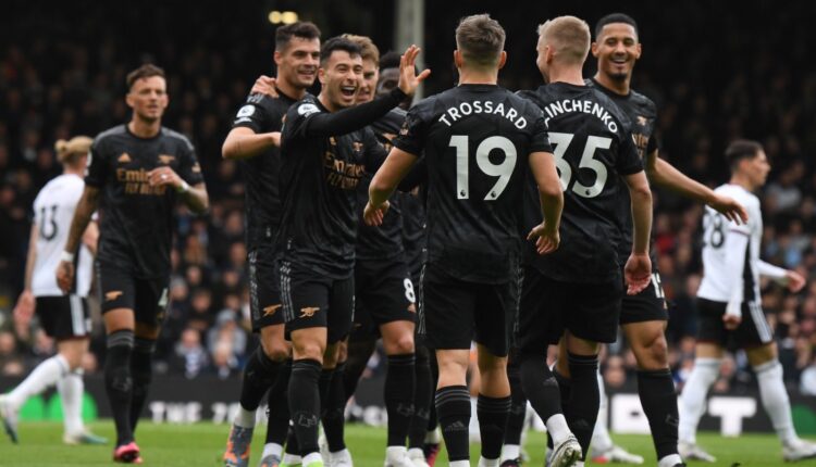 جابرييل مارتينيلي من مباراة أرسنال وفولهام في الدوري الإنجليزي