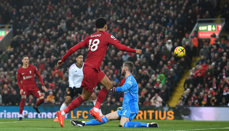 ليفربول ينتصر على مانشستر يونايتد في الدوري الإنجليزي