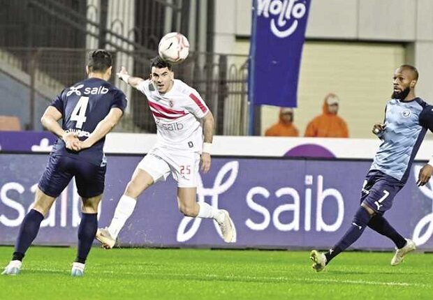 مباراة الزمالك وبيراميدز في الدوري المصري