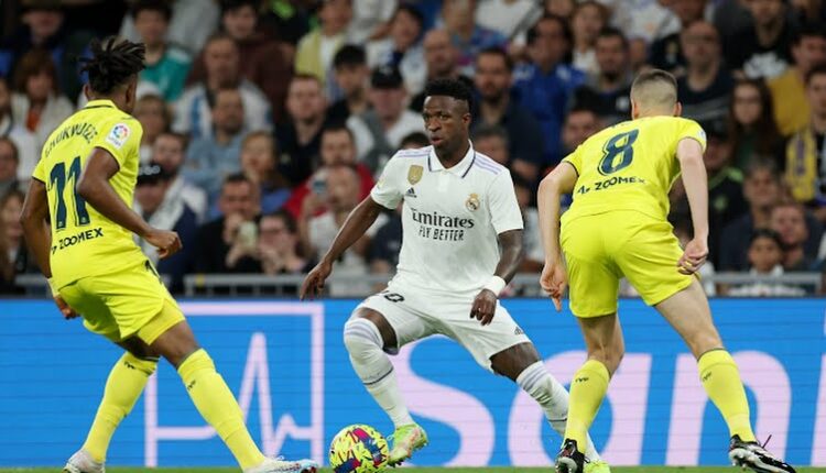 فينيسيوس من مباراة ريال مدريد وفياريال في الدوري الإسباني