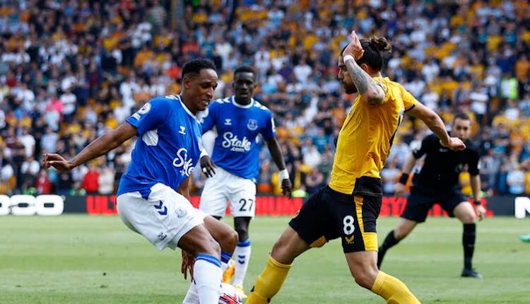 مباراة إيفرتون وولفرهامبتون في الدوري الإنجليزي