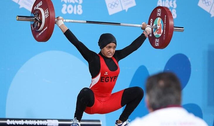 نعمة سعيد، لاعبة منتخب مصر لرفع الأثقال
