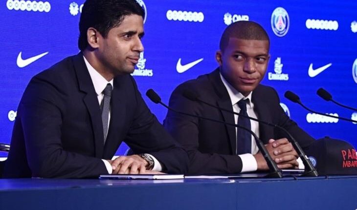 ناصر الخليفي وكليان مبابي باريس