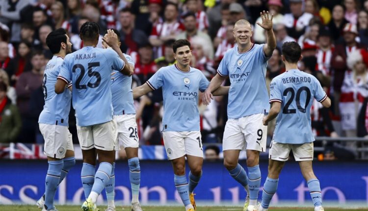 مانشستر سيتي ضد شيفيلد يونايتد في الدوري الإنجليزي