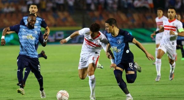 مباراة الزمالك وبيراميدز في الدوري المصري